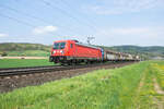 187 114-4 mit einem Güterzug am 04.05.2022 bei Reilos.