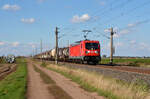 Mit einem gemischten Güterzug am Haken war 187 153 am 30.09.22 auf dem Weg nach Halle(S).