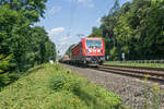 187 118-5 mit einem gemischten Güterzug bei Werda/Haunetal gesehen am 23.08.2023