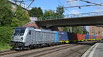 Railpool  187 349-6  [NVR-Nummer: 91 80 6187 349-6 D-Rpool], aktueller Mieter? verlässt mit Containerzug den Hamburger Hafen am 25.08.21 Durchfahrt BF.