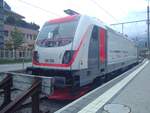 Bombardier 188 im Bahnhof Spiez.
Fotografiert auf dem Abstellgleis am 21.5.2019.