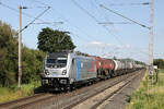 Railpool 188 145 in Diensten von RBP bei V�hrum, 23.06.2026 (Aufnahme vom Bahnsteigende aus)