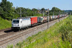 188 102 northrail mit einem KLV und neu hier in der Database am 10.7.2026 bei Vierkirchen.