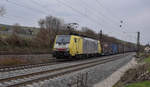 189 993 war am 27.03.2018 mit DGS 40230, Melzo - Venlo beschäftigt, als sie in Richtung Freiburg Gbf abbog. 