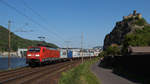 5. Mai 2018 in Usti nad Labem. Vor dem Motiv sieht jeder Zug gut aus. 189 006-0 macht`s vor. 