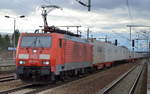 DB Cargo Deutschland AG mit  189 010-2  [NVR-Number: 91 80 6189 010-2 D-DB] und einem Containerzug für die chinesische Überland-Bahnstrecke, ungewöhnlich da eigentlich bisher