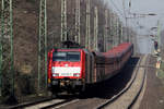 DB 189 030-0 mit 189 036-7 in Oberhausen-Holten 22.3.2019