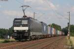 Railion 189 095 am 19.06.2007 bei Buchholz (Nordheide). www.bahnpix.de