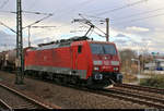 Kesselzug mit 189 019-3 DB durchfährt den Bahnhof Dresden-Reick auf der Bahnstrecke Děčín–Dresden-Neustadt (Elbtalbahn | KBS 241.1) Richtung Dresden Hbf.