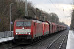 DB 189 083-9 mit 189 085-4 in Vörde 14.12.2019