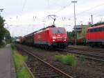 BR 189 042-5 mit gemischtem Gterzug    8.08.07 Solingen Hbf