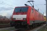DB Cargo 189 023 macht am 18.Januari 2023 Pause in Oss.