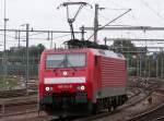 Diese 189er rangiert auf dem Gelnde des Venloer Bahnhofes. Das Foto stammt vom 05.09.2007