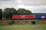 11.09.2007 189 010-2 mit Containerzug von Dresden Richtung Berlin unterwegs.