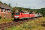 DB 189 041-7 & DB 189 039-1 mit Innofreight in Oberwinter, Juli 2025.