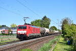189 085 fährt mit einem gemischten Güterzug durch Grevenbroich in Richtung Mönchengladbach.

Grevenbroich 23.04.2026