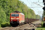 DBC 189 008-6 durchf�hrt Ostbevern mit einem Flachwagenzug 25.8.2026