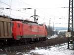 Freie Fahrt Richtung Norden fr 189 048-2 bei Fulda 13.12.2008