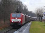 189 085-4 bei der Durchfahrt in Dinslaken am 5.2.2009