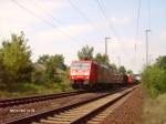 189 052 zieht ein gemischten Gterzug auf dne Sdlichen Berliner Aussenring.14.08.07