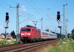 189 011-0 hat die Ehre, den letzten EC 340/341 mit der BR 189 zu fahren. Am 13.06.2009 fuhr sie mit dem EC340  Wawel  (Krakow Glowny - Berlin hbf) gerade aus Lbbenau/Spreewald raus. Ab heute sind wieder 101/120er unterwegs. Auch gut zu erkennen sind die neuen Signale, die in Lbbenau ab August zum Einsatz kommen. 