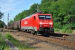 189 060 mit bergabezug am 17.6.2009 in Eystrup