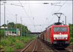 189 068 mit 140 373 (kalt) und einem Gz Richtung Kln bei der Durchfahrt von Bonn-Beuel 19.7.2009