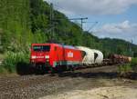 Die erste ihrer Art: 189 001-1 mit gem. Gz bei Albungen in Fahrtrichtung Sden. Aufgenommen am 28.07.2009.