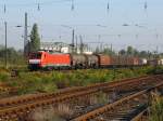 189 032-6 fhrt am 26.9.2009 durch Leipzig-Schnefeld.