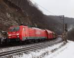 BR 189 auf der Geislinger Steige am 04.01.2010