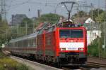 189 038-3 + 189 031-8 mit einem Ersatzzug in Solingen Hbf am 27.09.09