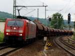 189 048-2 mit einen Gz bei der durchfahrt in Bad Ksen am 25.06.2009