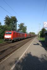 189 100 und 189 089 mit einem Kohlezug am 17.09.09 in Oberhausen-Holten.