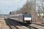 ES64 F4-099 am 20.03.10 mit EC 88 aus Milano und den gewohnten +20 in Mnchen-Trudering