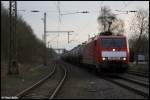 Eine 189er war an dem Tag auch noch drin, 189 025 als Gz Zuglok. Dieser kam warscheinlich aus Aachen West.
Geilenkirchen den 24.03.10 um 18:11