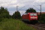 189 014-4 fuhr am 30.07.2010 als Lokzug durch Hannover Limmer