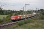 189 801 oder WLE 81 mit dem Warsteiner von Warstein nach Grobeeren hier am 06.10.2010 in Weddel