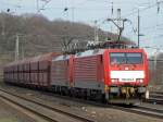 189 033-4 mit Schwestermaschine und Erzzug in Kln West am 17.01.2011