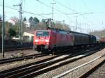 189 004-5 mit IRC 52683 von Kornwestheim nach Nrnberg, hier in Backnang am 02.04.2005.