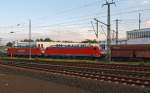 189 040-9 und 189 035-9 mit schweren Erzzug am 21.08.2011 in Toisdorf.