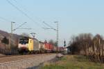 189 996 aka ES 64 F4-096 war am 16.3.2012 im Rheintal bei Leutesdorf unterwegs.