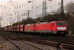 189 043-3 und 189 030-0 in Gremberg am 31.03.2012