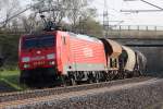 189 055-7 DB Schenker Rail bei Redwitz am 13.04.2012.