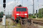 189 078-9 der Railion steht am 5.8.2006 auf einem Abstellgleis in Heilbronn Hbf.