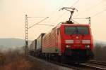 189 058-1 DB Schenker Rail bei Horb am 30.03.2013.