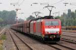 189 033-4 mit 189 043-3 in Dsseldorf-Rath 13.7.2013