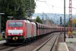 189 046-6 mit 189 032-6 in Neuwied 17.8.2013