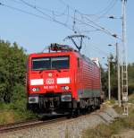 189 062-3 mit KT 42147 von Rostock-Seehafen nach Verona Q.E bei der Durchfahrt in der Gterumgehung Rostock Hbf.25.08.2013  