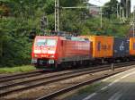 189 011-0 ist mit einen intermodal am 23.08.13 durch hh-harburg gefahren
