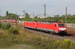189 026-8 mit 185 188 am Haken bei Porz(Rhein) am 27.08.2013